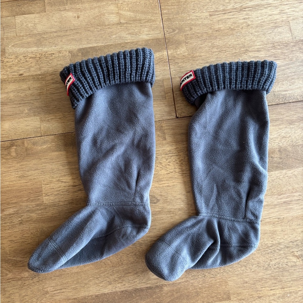 Hunter Charcoal Gray Fleece Boot Socks